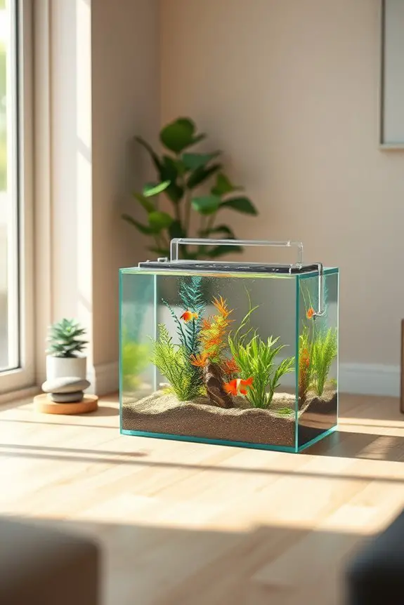 small aquarium for tranquility