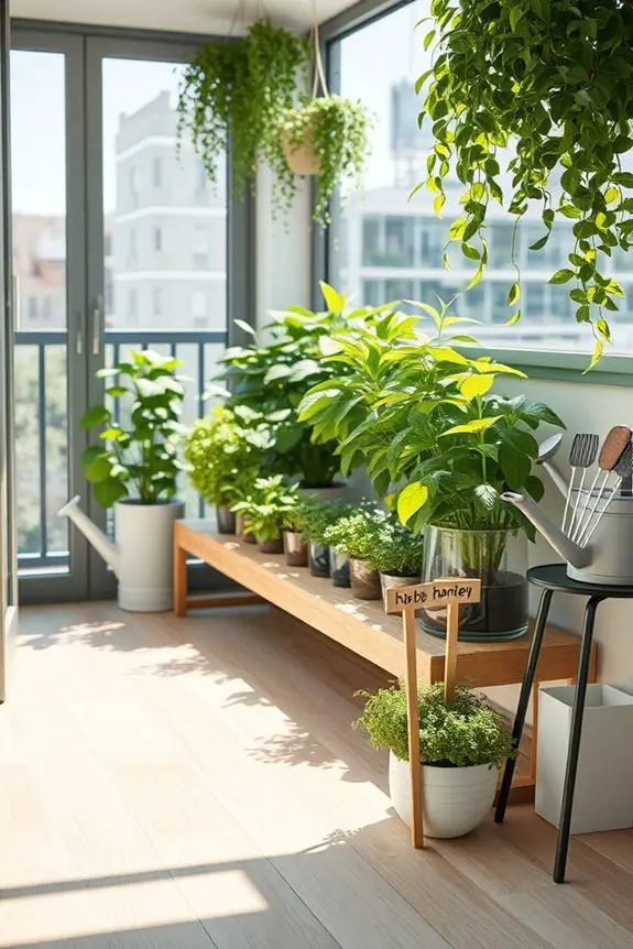 small balcony greenhouse gardening