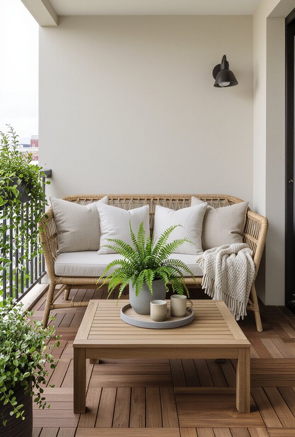 small balcony makeover timeline