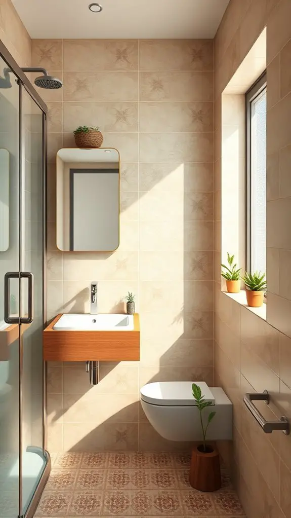 small bathroom layout optimization