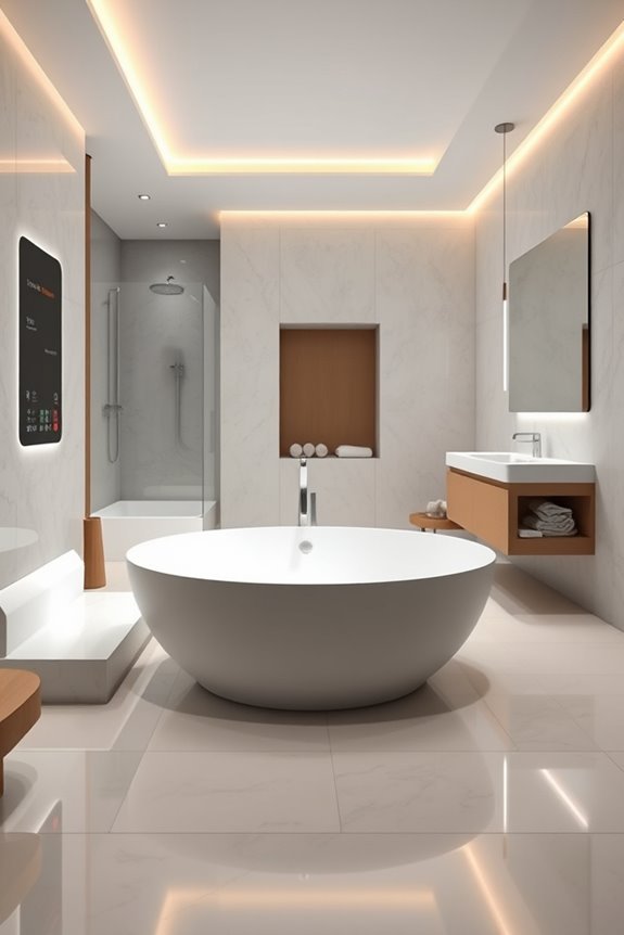 smart bathroom technology integration