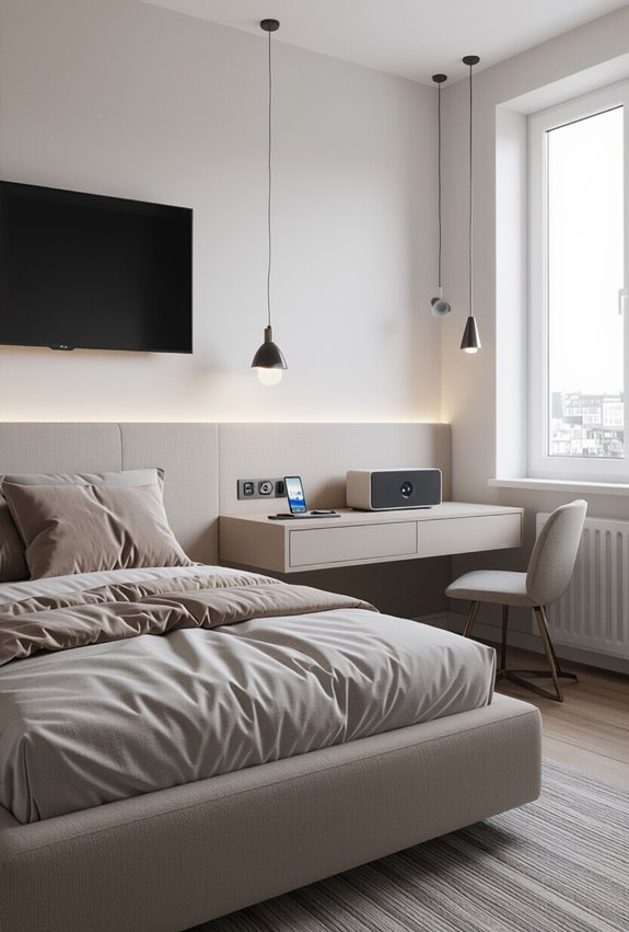 smart charging and speakers setup