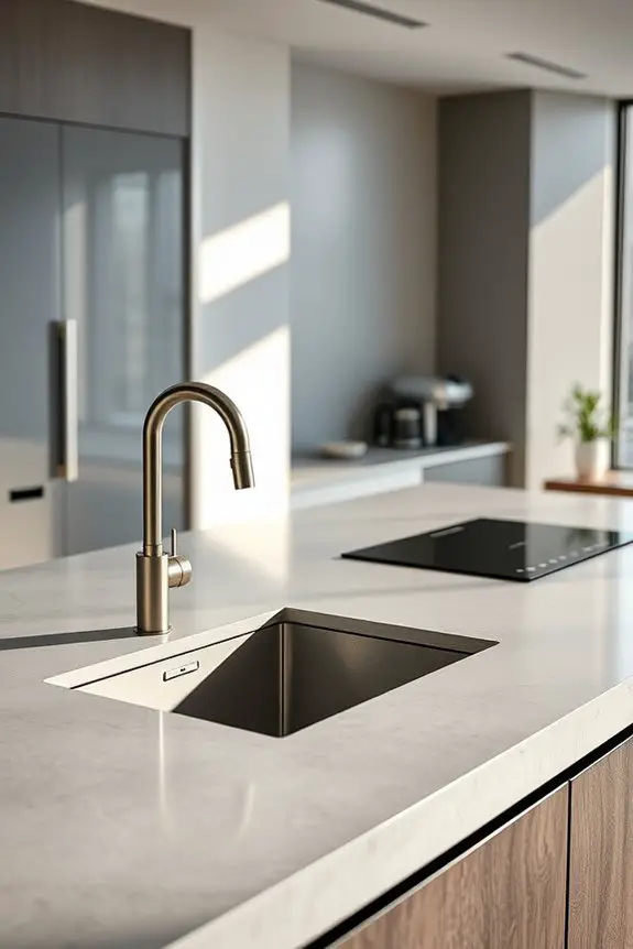 smart concrete kitchen integration