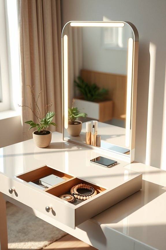 smart mirror dressing table