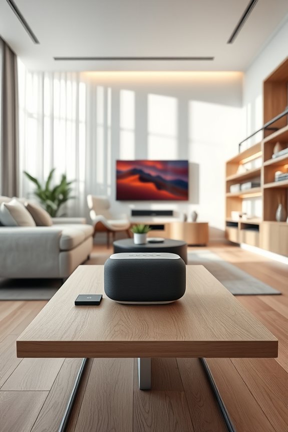 smart technology enhances living room