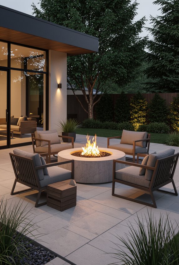 smokeless fire pit seating