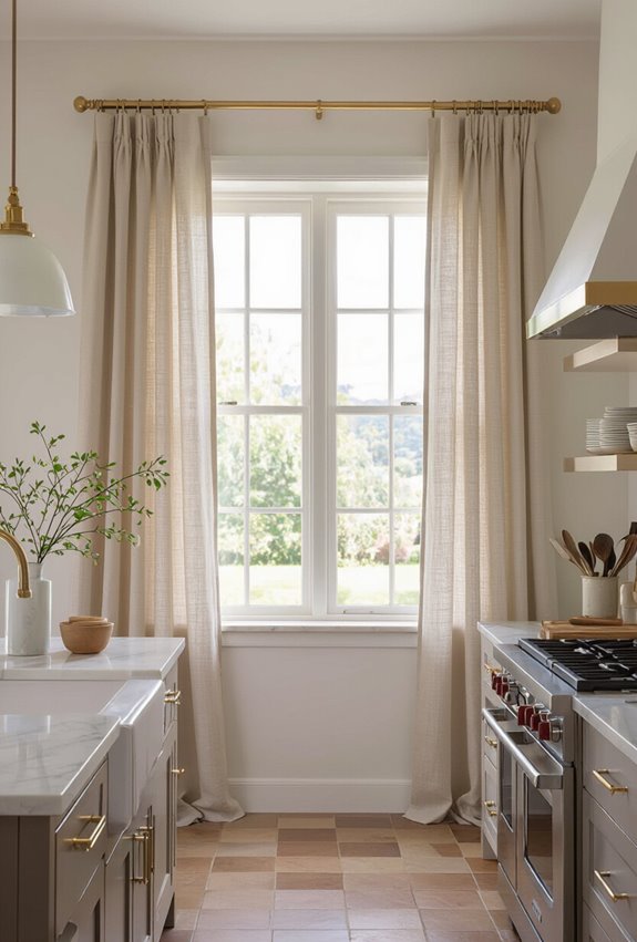 soft beige linen curtains