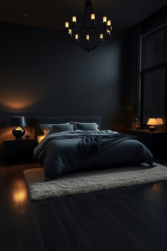 soft black lighting elegance