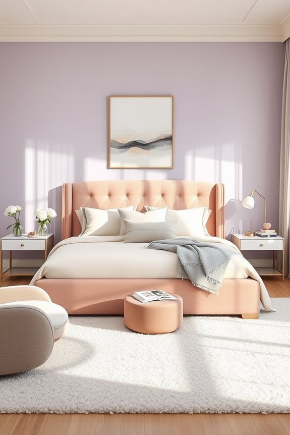 soft gradient bedroom oasis