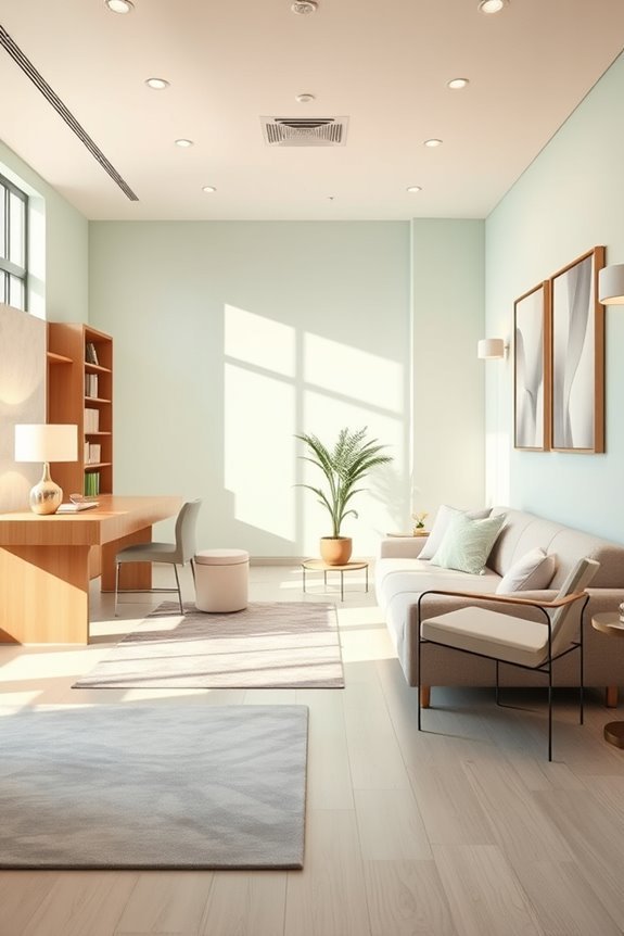 soft hues promote calmness