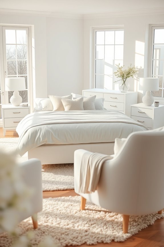 soft lighting white elegance