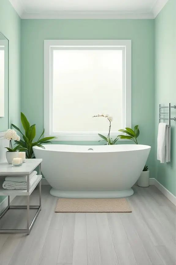 soft mint green serenity