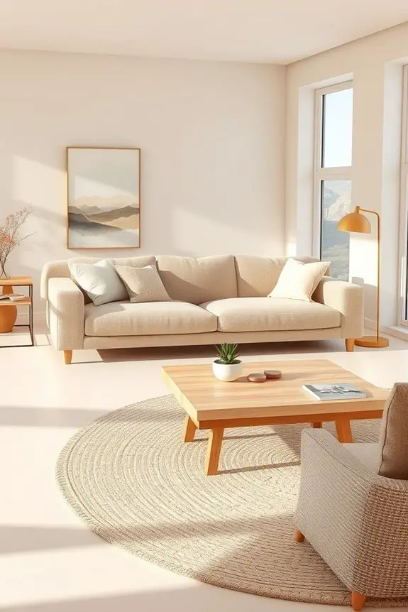 soft neutral fabric layering