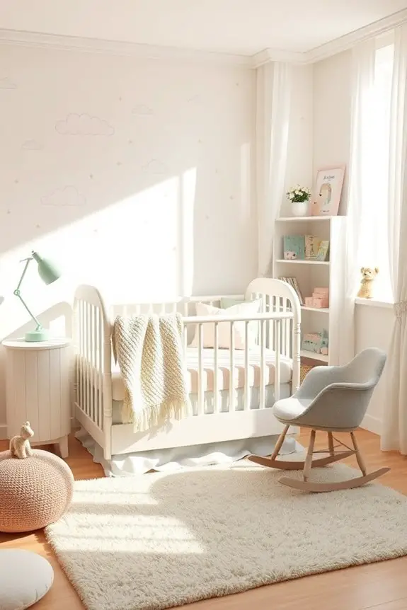 soft pastel baby room