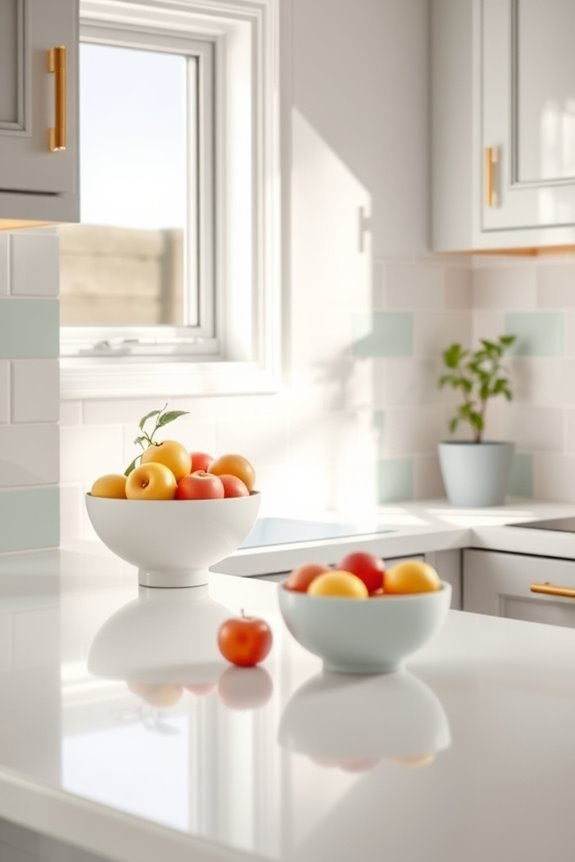 soft pastel kitchen backsplash