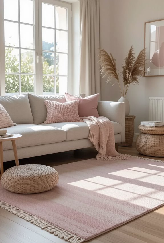 soft pastel rug anchor