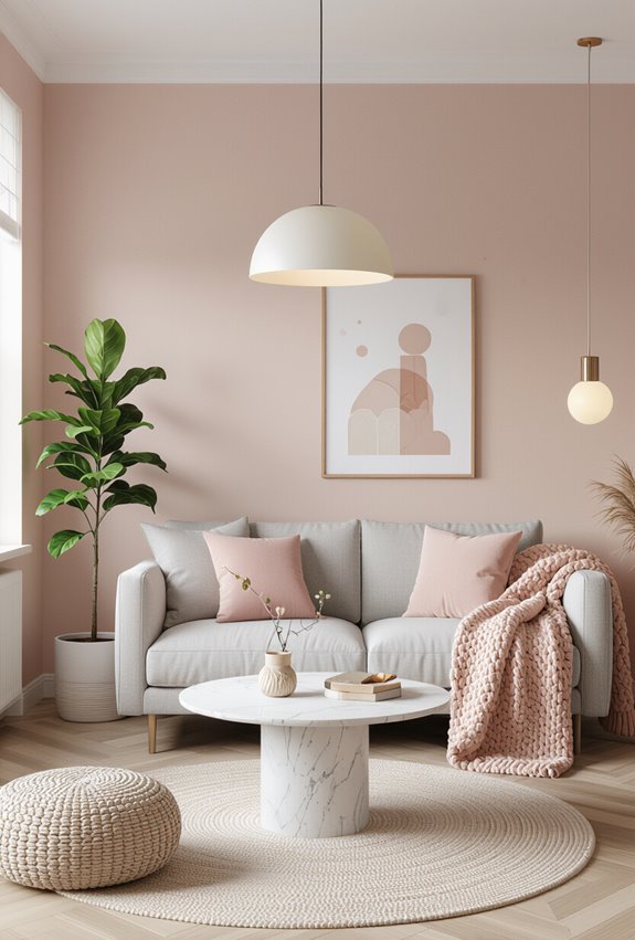 soft pink modern elegance