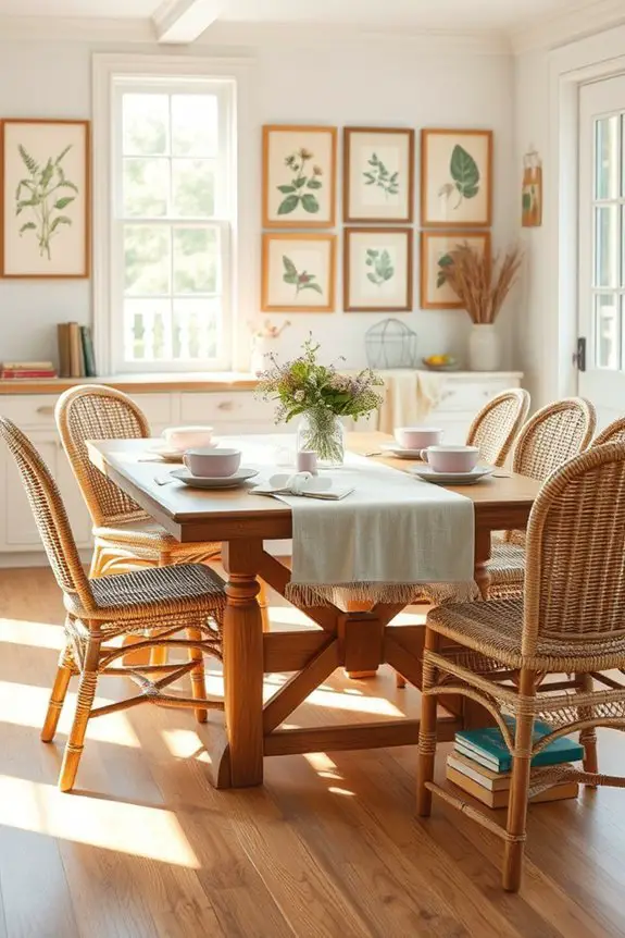 soft serene dining atmosphere