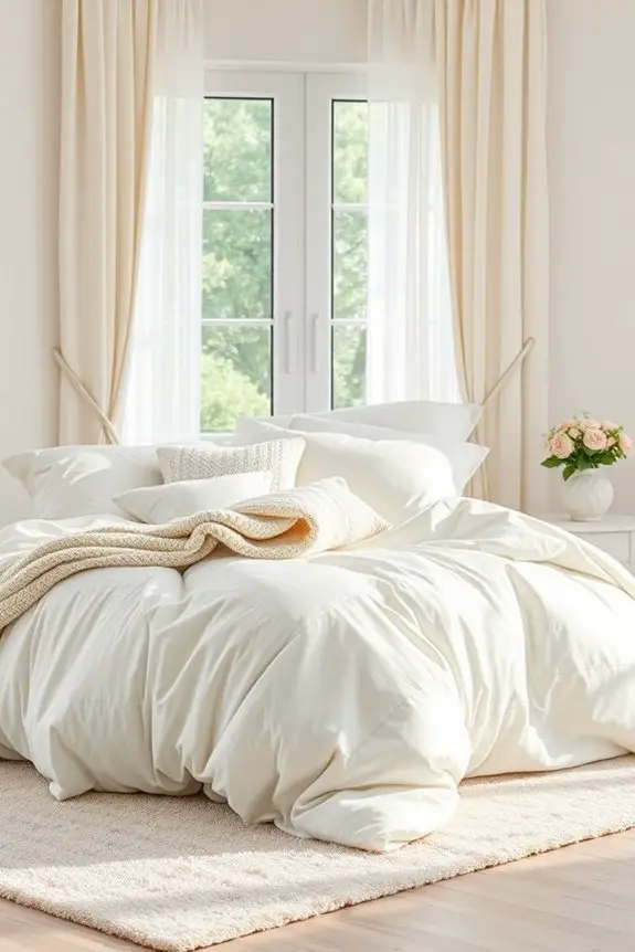 soft textured luxurious bedding
