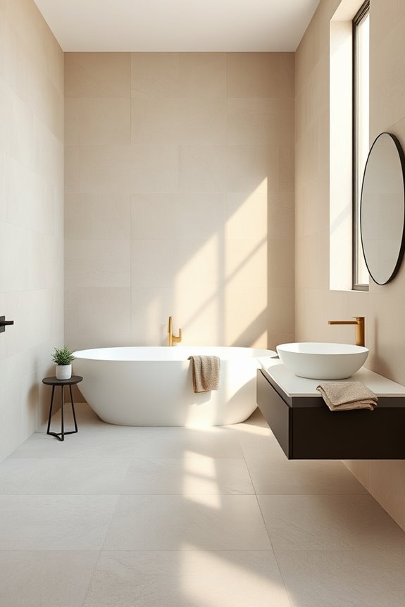 soft textured neutral tiles