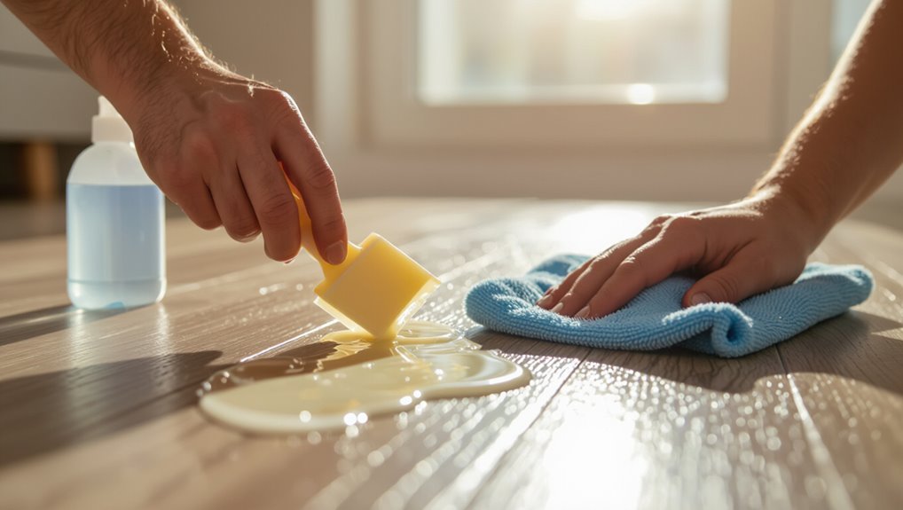 soften scrape clean restore