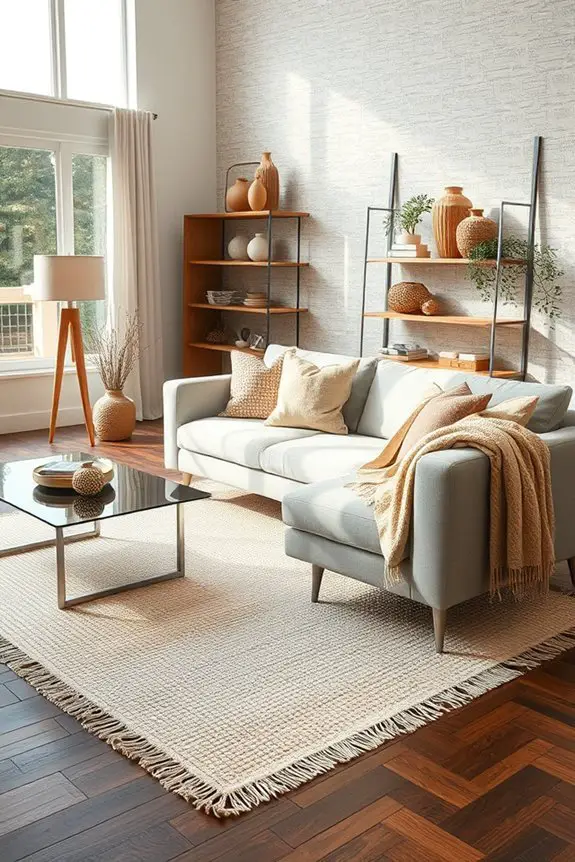 soften surfaces with textiles