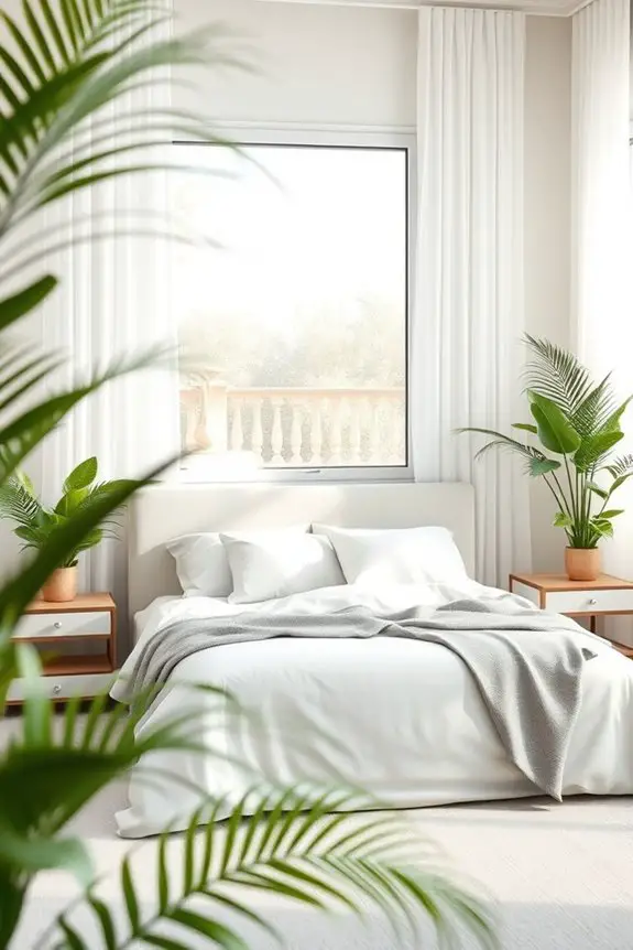 softening room edges with plants
