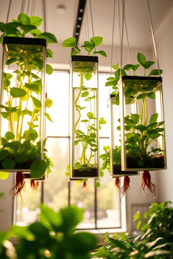 soil less indoor plant growth