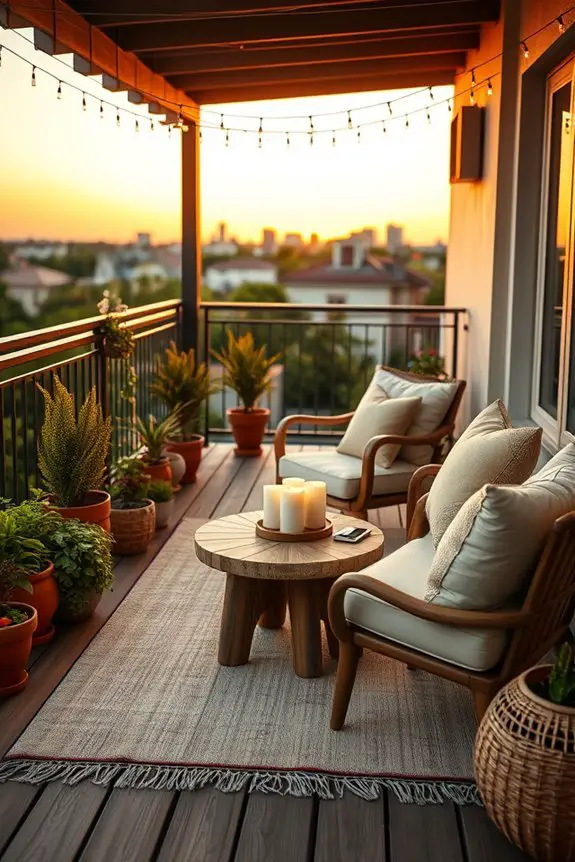 solar lanterns create ambiance