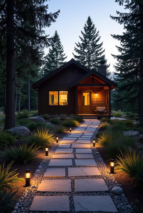 solar powered pathway and accents