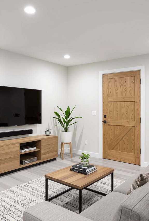 solid core sealed soundproof door
