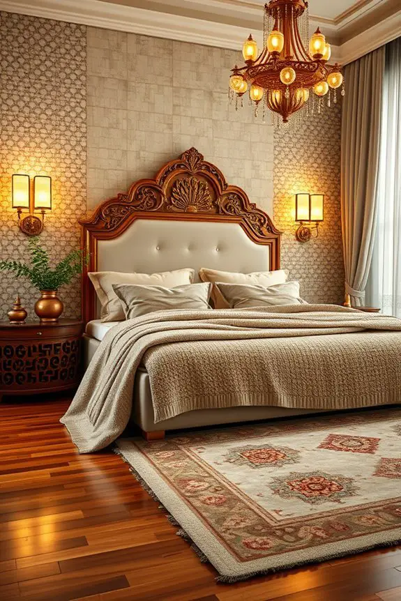 soothing arabic bedroom lighting