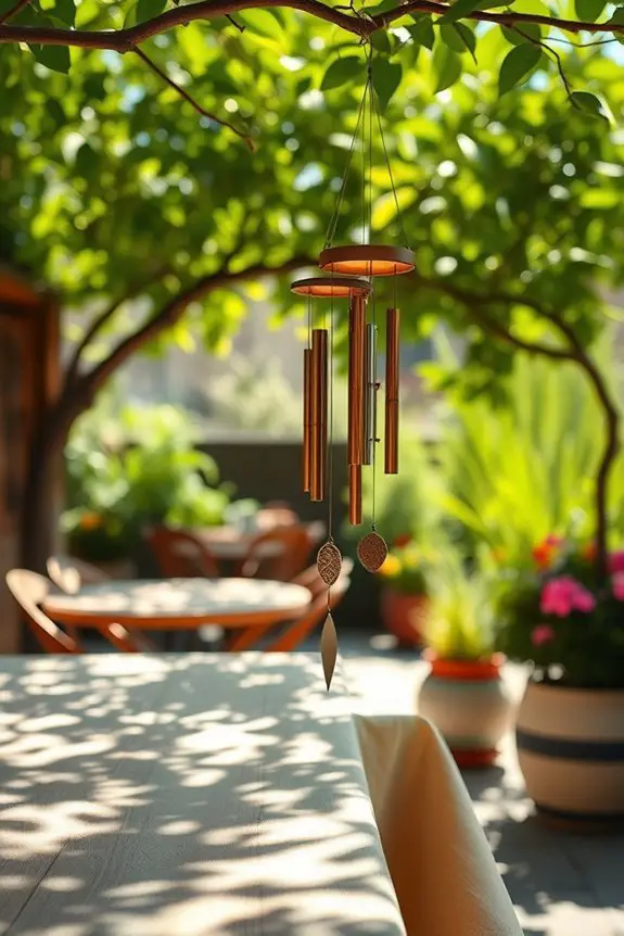 soothing auditory garden ambiance