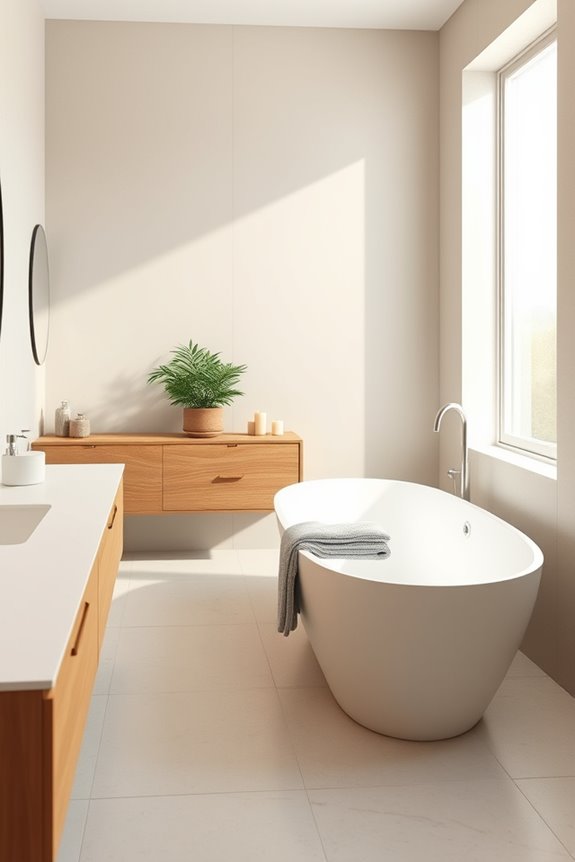 soothing neutral bathroom tones