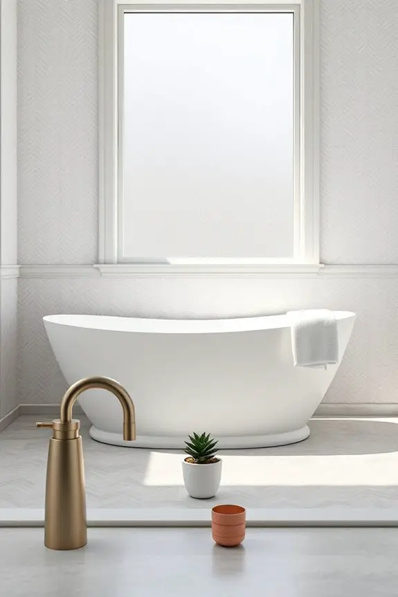 soothing pastel bathroom retreat