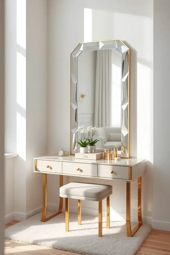 sophisticated beveled edge mirrors