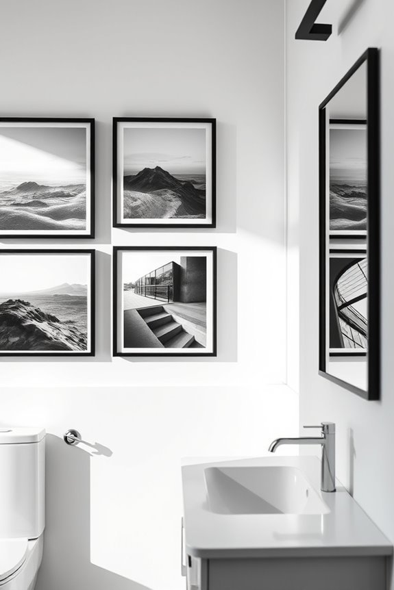 sophisticated black and white decor