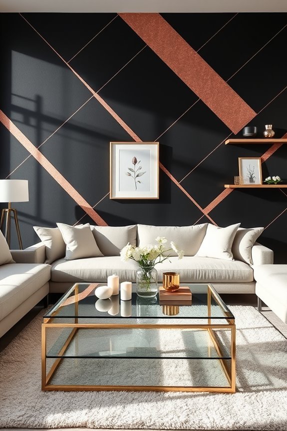 sophisticated black rose accents
