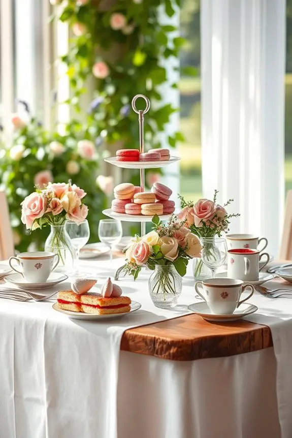 sophisticated bridal tea celebration