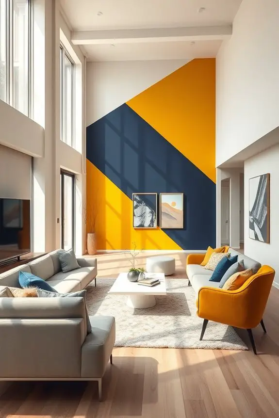 sophisticated color blocking technique
