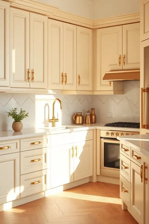 sophisticated cream and gold
