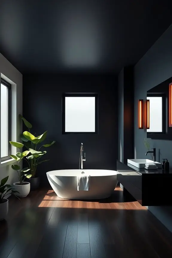 sophisticated dark ceiling design