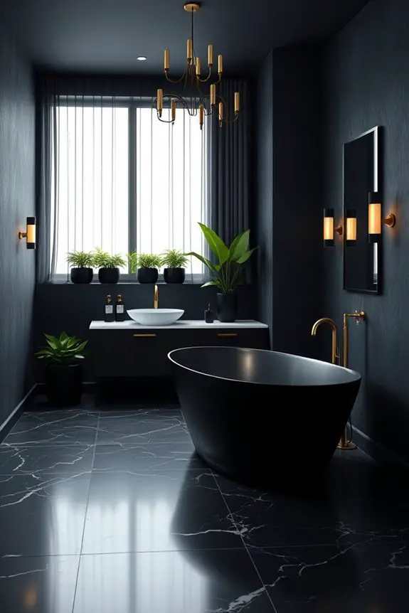 sophisticated dark color palette