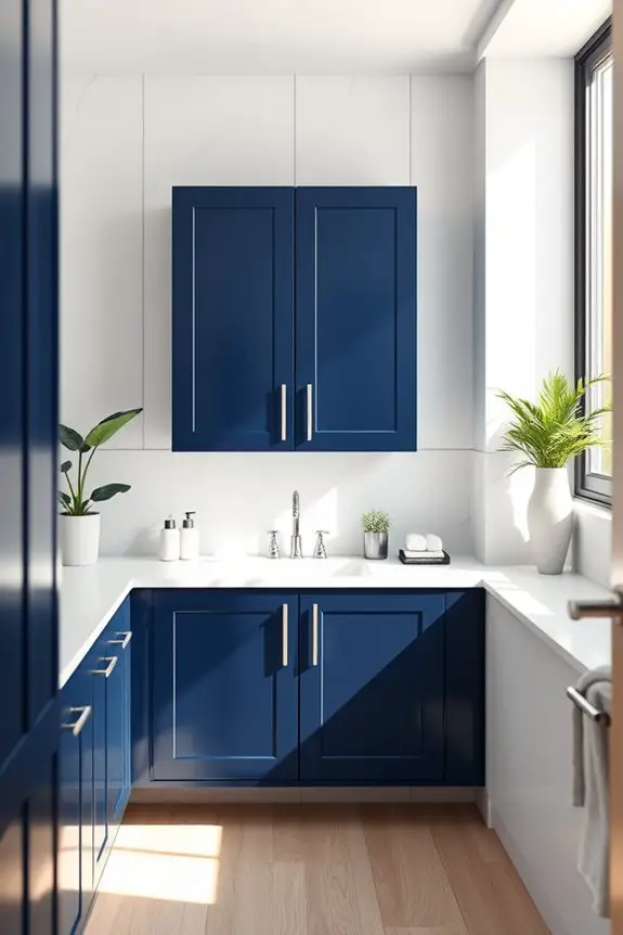 sophisticated dark indigo decor