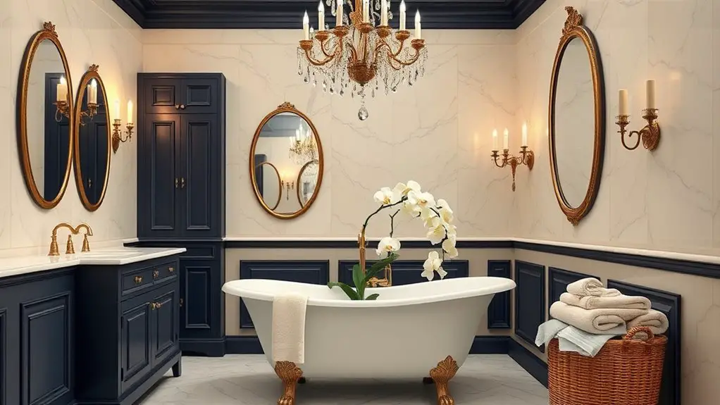 sophisticated french bathroom designs