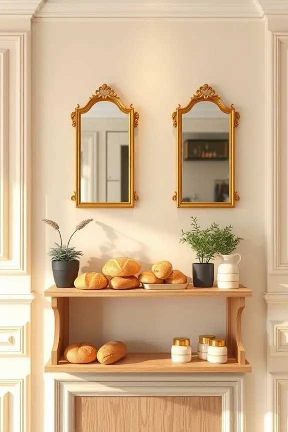sophisticated gold design accents