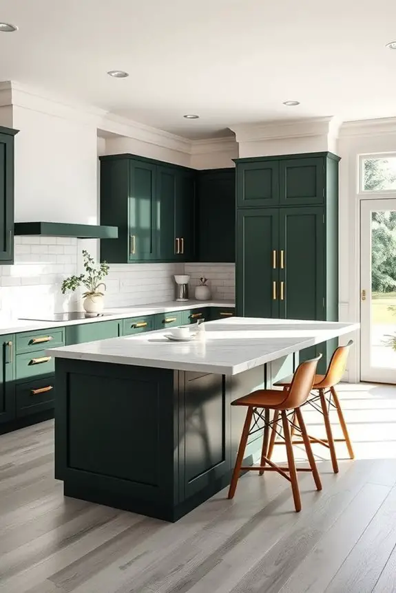 sophisticated kitchen color palette