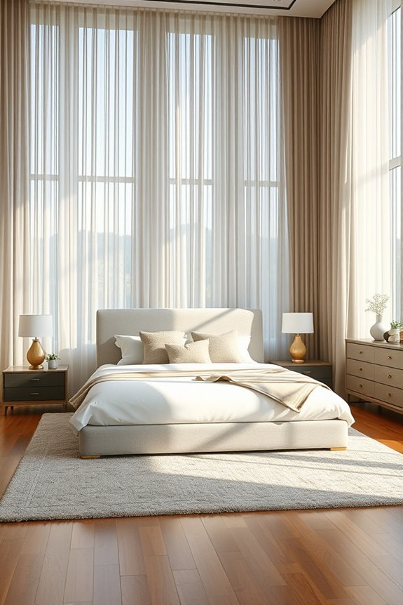 sophisticated layered window treatments