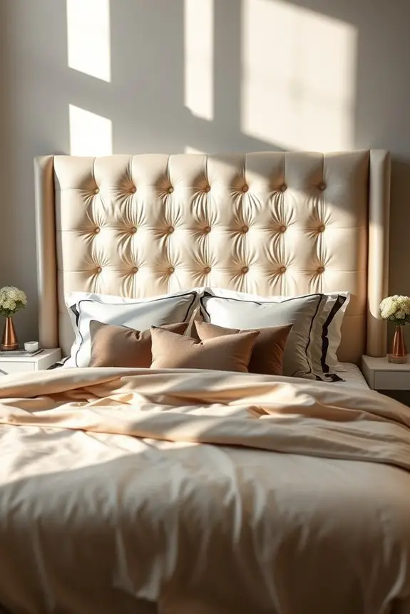 sophisticated luxury silk headboards