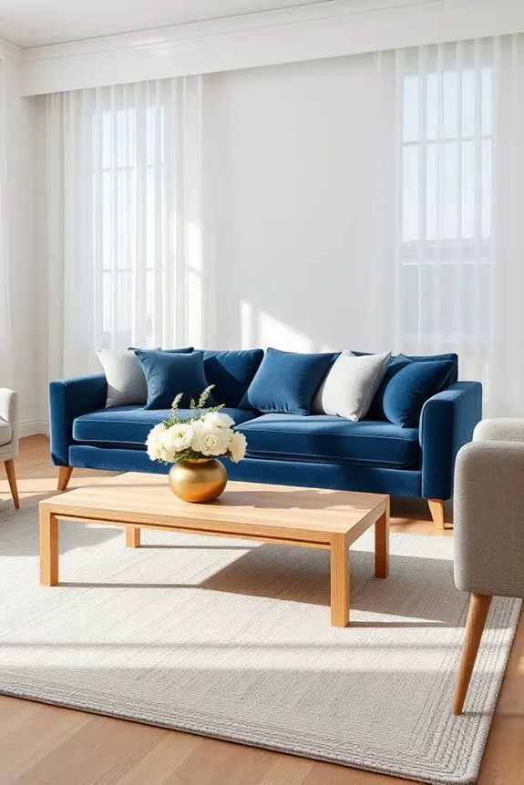 sophisticated midnight blue decor